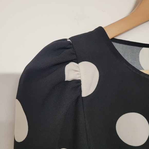 H&M Polka Dot Dress midi, Size Xs. - Picture 6 of 10